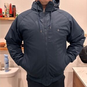 Volcom Men's Dark Blue Hooded jacket
